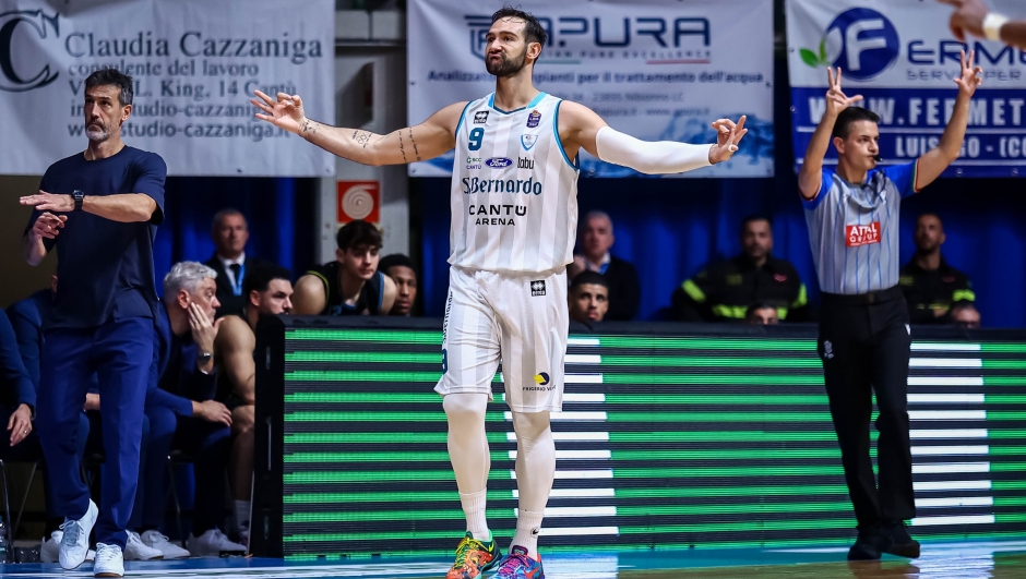 Riccardo Moraschini Acqua S.Bernardo Cantù - Vanoli Basket Cremona Legabasket Serie A Unipol 2025/2026 5a giornata Desio, 02/11/2025 Foto Susanna Arioli / Ciamillo-Castoria