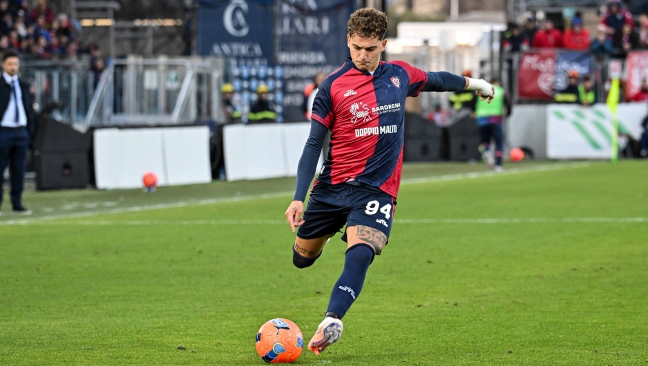 Sebastiano Esposito of Cagliari Calcio