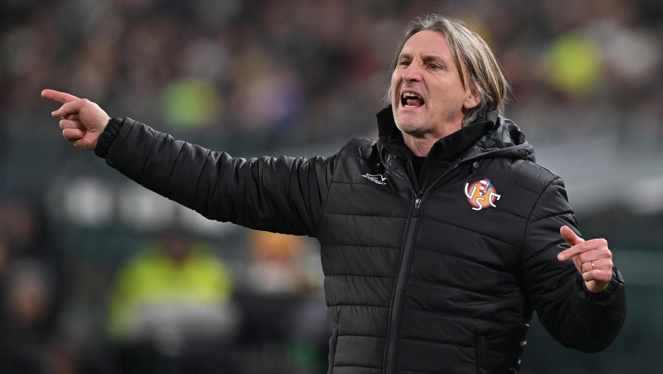 Cremonese's coach Davide Nicola during the  Italian Serie A soccer match Juventus FC vs US Cremonese at the Allianz Stadium in Turin, Italy, 12 January 2026 ANSA/ALESSANDRO DI MARCO