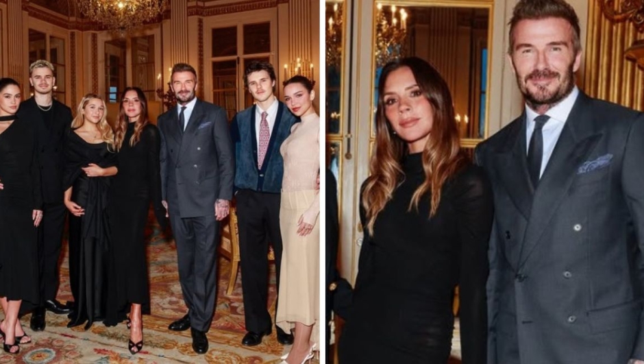 Victoria Beckham a Parigi con tutta la famiglia tranne Brooklyn