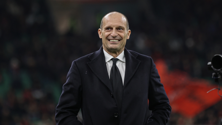 AC Milanâs head coach Massimiliano Allegri during the Serie A soccer match between A.C Milan. and Lecce at the San Siro Stadium in Milan, Italy - Sunday, January 18, 2026. Sport - Soccer . (Photo by Stefano Nicoli/Lapresse)