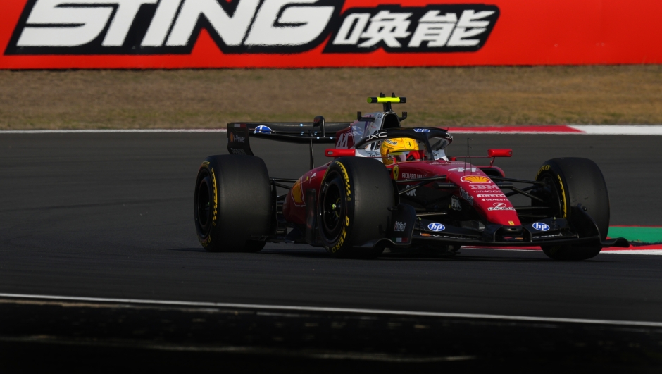  Lewis Hamilton of Great Britain driving the (44) Scuderia Ferrari SF-26 on track during Sprint qualifying ahead of the F1 Grand Prix of China at Shanghai International Circuit on March 13, 2026 in Shanghai, China. (Photo by Alex Bierens de Haan/Getty Images)
