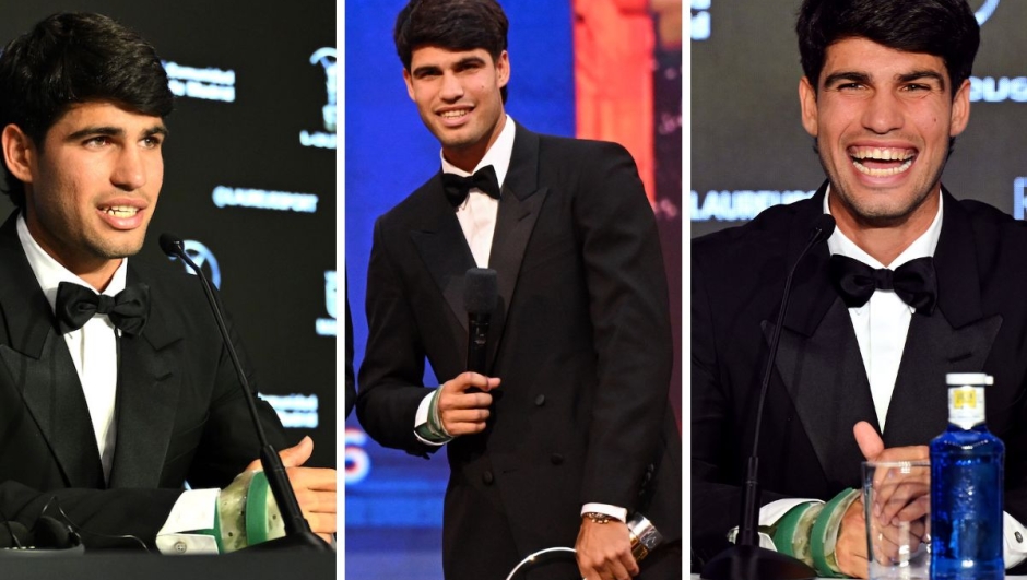 Carlos Alcaraz tutore al polso