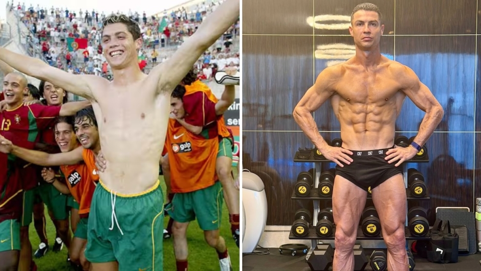 Cristiano Ronaldo trasformazione fisica Mondiali 1