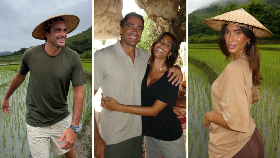 Alessandro Matri e Federica Nargi, vacanza in famiglia in Laos
