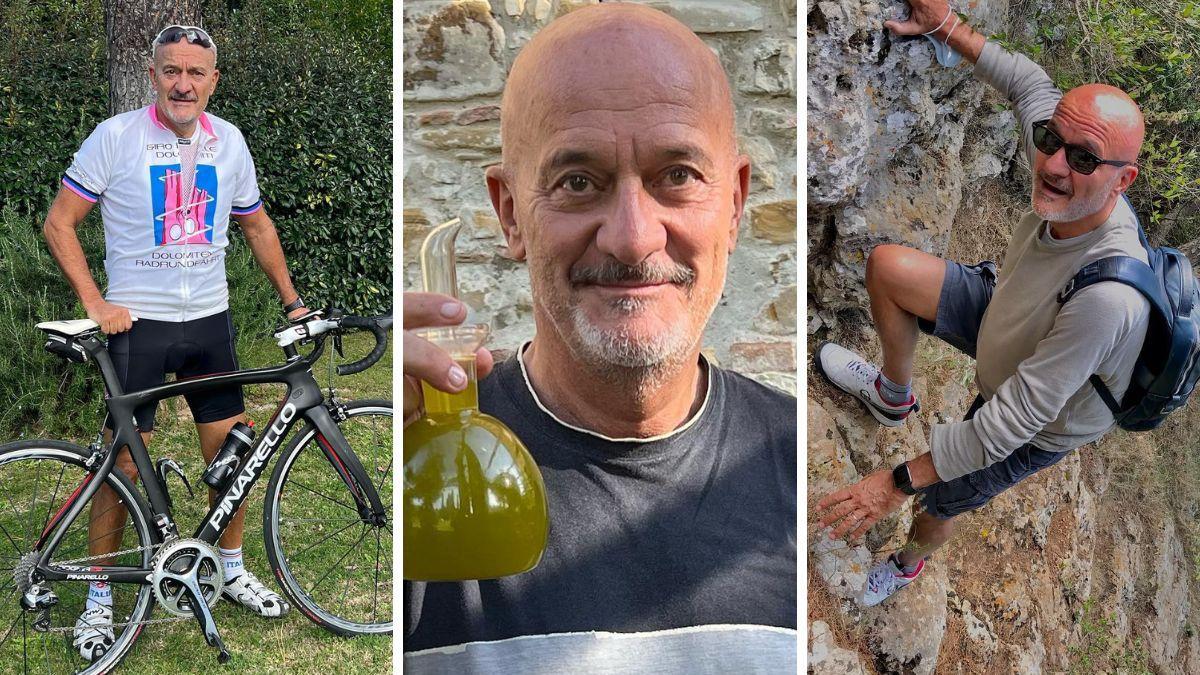 Claudio Bisio: 67 anni al top con bici, escursioni e il Milan | Gazzetta.it