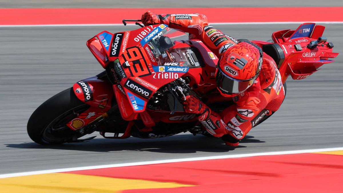 motogp aragon marc marquez il più veloce nelle prequalifiche bagnaia 9