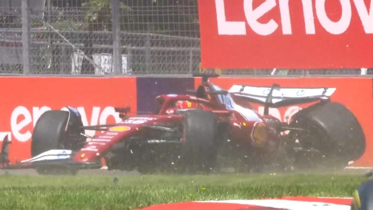 Ferrari, inizio in salita in Canada: Leclerc a muro nelle prime libere Ferrari, inizio in salita in Canada: Leclerc a muro nelle prime libere
