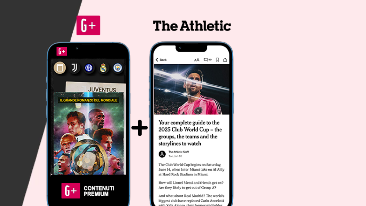 Offerta speciale per il Mondiale per Club: abbonati a G+ e avrai incluso The Athletic Offerta speciale per il Mondiale per Club: abbonati a G+ e avrai incluso The Athletic