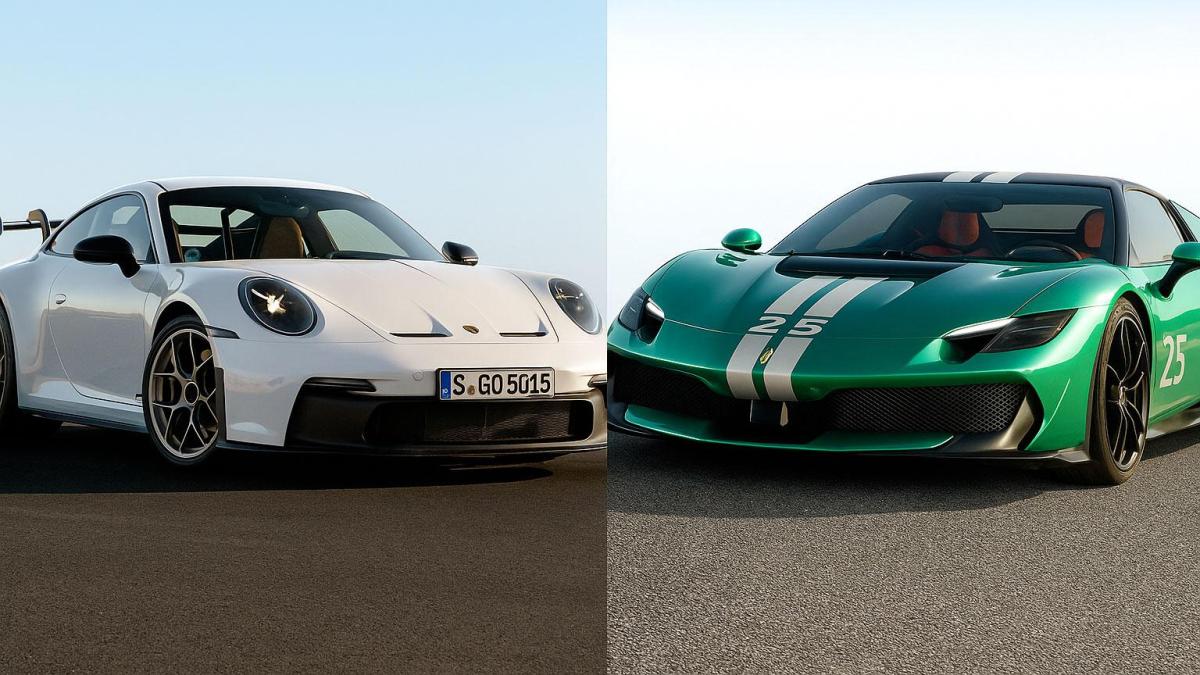 Italia Germania, Ferrari 296 contro Porsche 911 Italia Germania, Ferrari 296 contro Porsche 911
