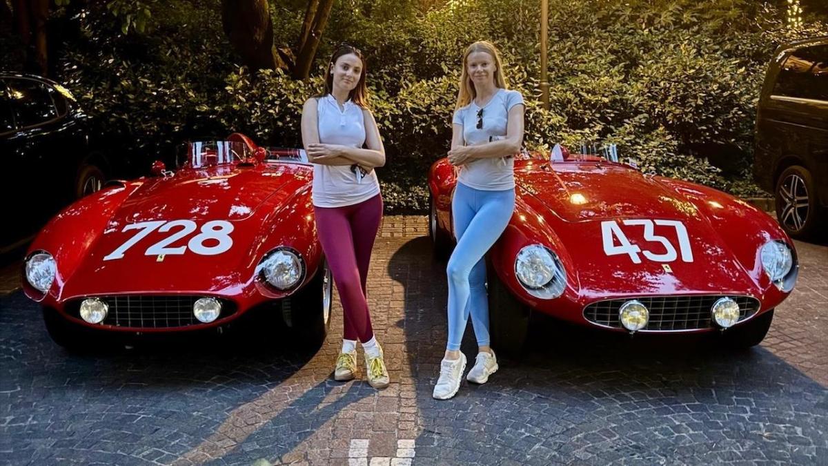 Ferrari e pop star alla 1000 Miglia 2025 Ferrari e pop star alla 1000 Miglia 2025