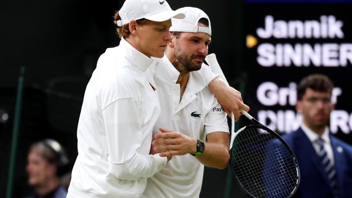 Sinner, è andata bene! Sotto due set, ma Dimitrov va ko e si ritira: Jannik ai quarti contro Shelton Sinner, è andata bene! Sotto due set, ma Dimitrov va ko e si ritira: Jannik ai quarti contro Shelton