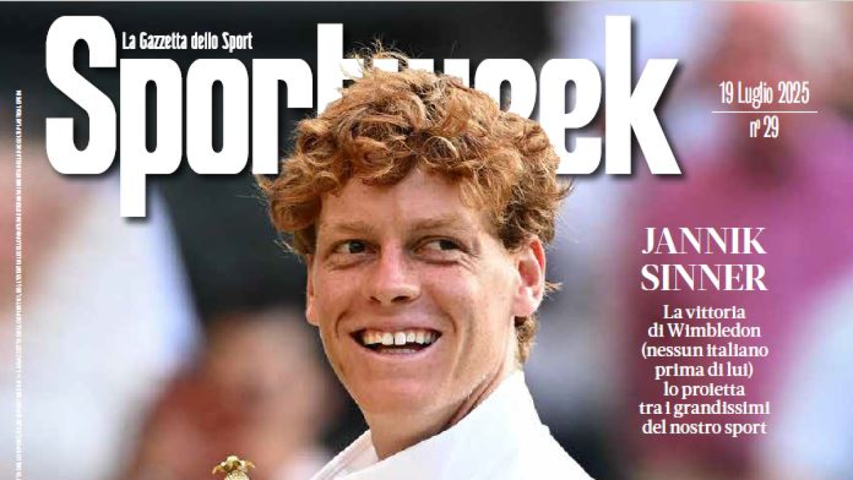 Da Sinner re di Wimbledon a Maresca sul tetto del mondo: il nuovo numero di Sportweek Da Sinner re di Wimbledon a Maresca sul tetto del mondo: il nuovo numero di Sportweek