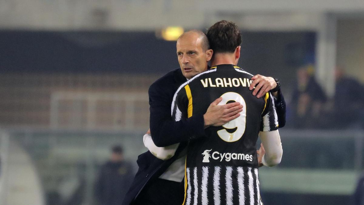critiche elogi abbracci tensione panchine e 41 gol allegri e vlahovic si ritrovano