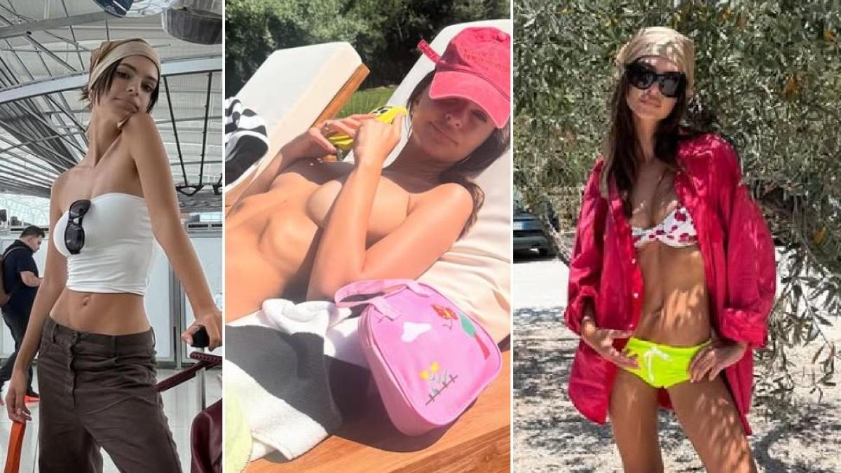 Emily Ratajkowski in bikini e senza veli: la sua calda estate in Puglia