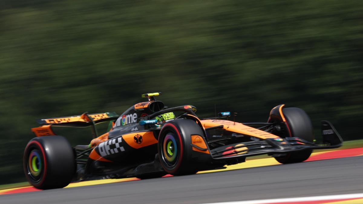 Pole con record di Norris a Spa davanti a Piastri e Leclerc. Altro disastro Hamilton: 16°