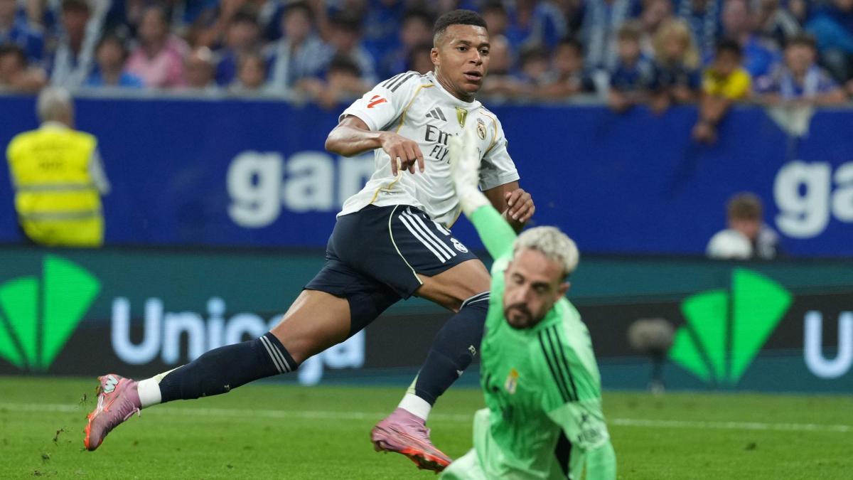 Doppietta di Mbappé e 3 0 a Oviedo: il Real risponde al Barça tra le polemiche Doppietta di Mbappé e 3 0 a Oviedo: il Real risponde al Barça tra le polemiche