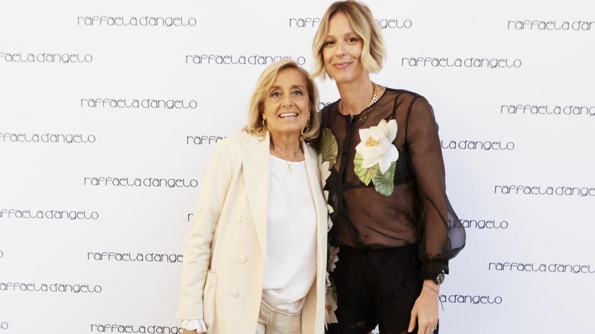Pellegrini con Raffaella D