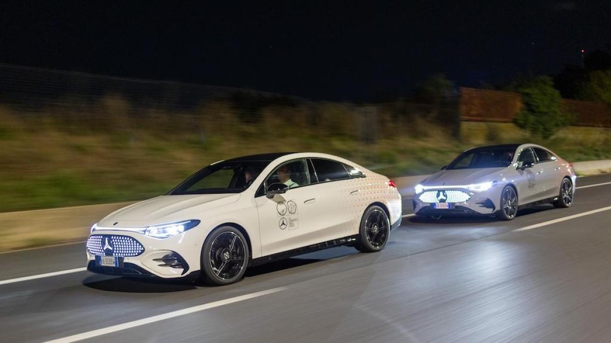 mercedes cla 250 10 giri del grande raccordo anulare con una sola carica