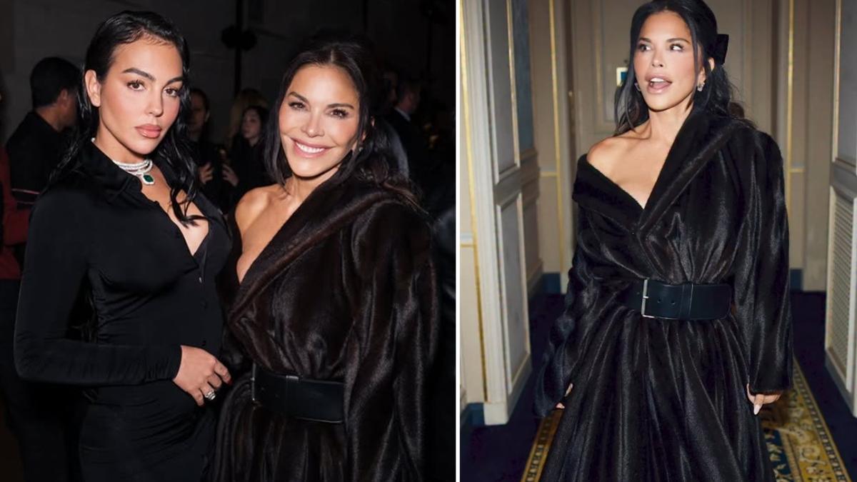 georgina rodriguez e lauren s225nchez in posa per i fotografi alle sfilate di parigi