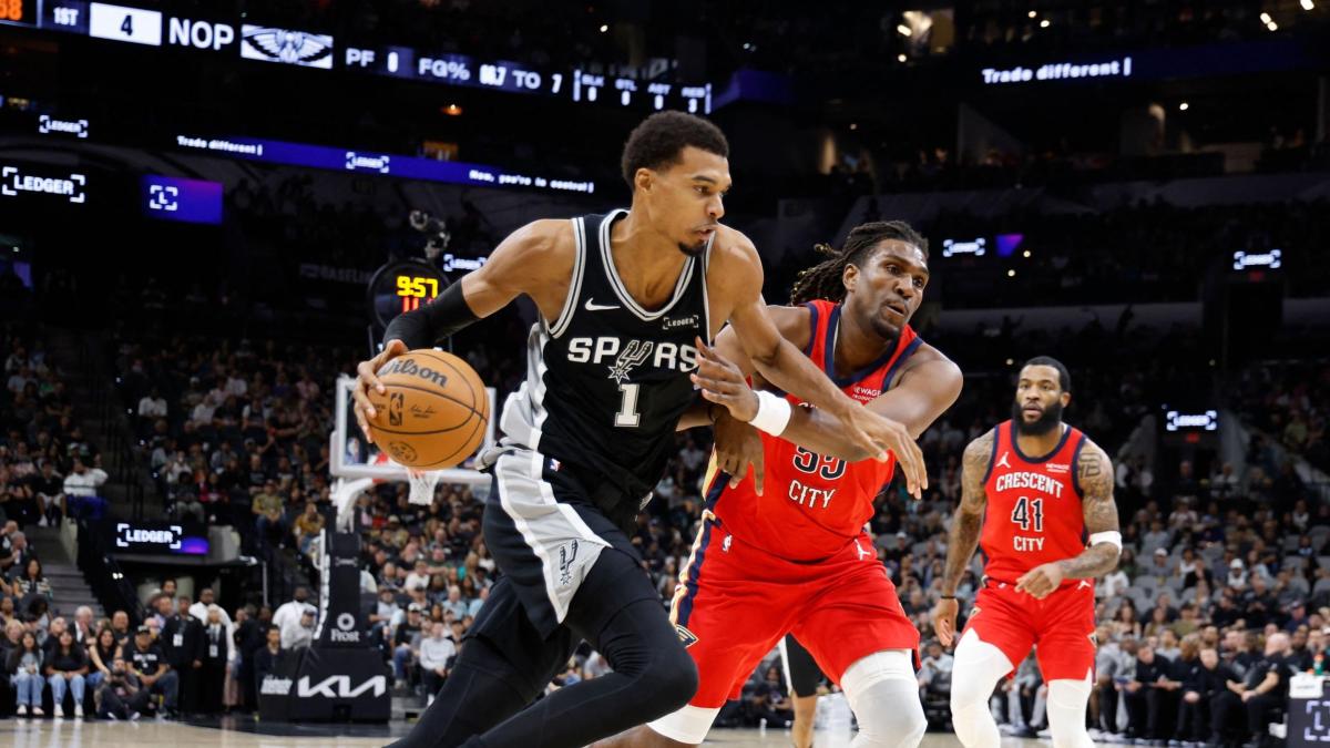 Tegola Spurs: stiramento per Wembanyama, fuori almeno 2 settimane