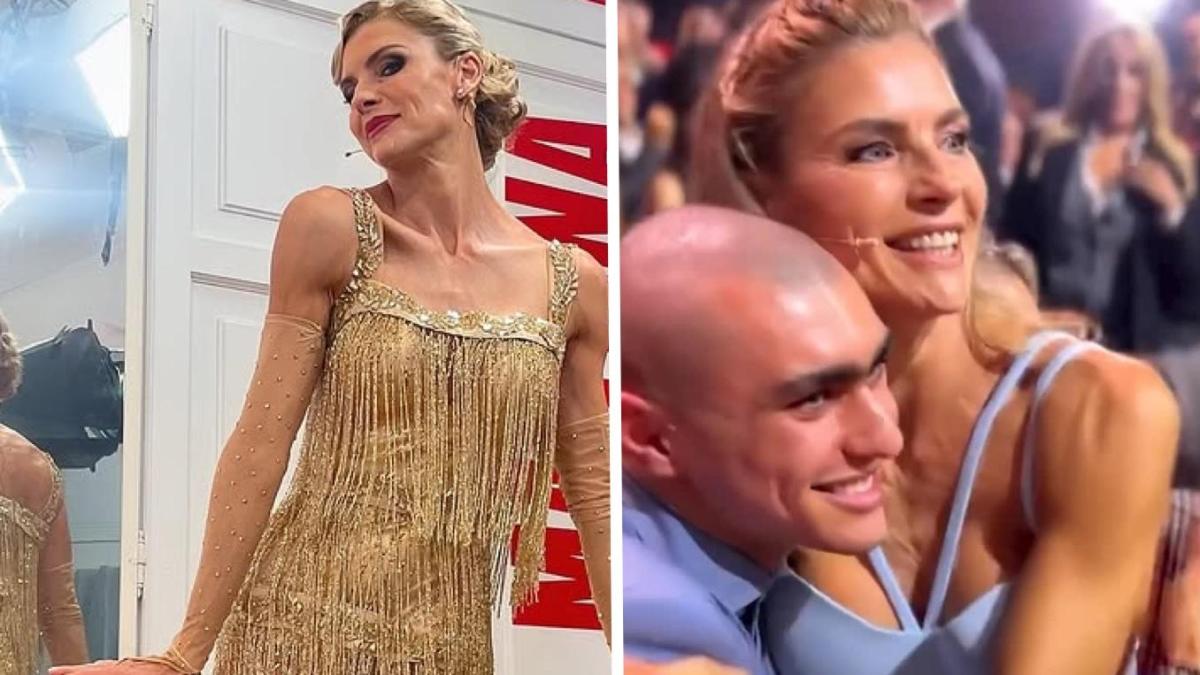 Martina Colombari, le lacrime a Ballando per il figlio Achille Costacurta