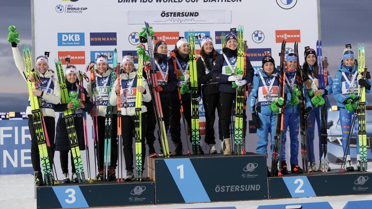Italy opens the Biathlon World Cup with women’s relay silver in Östersund