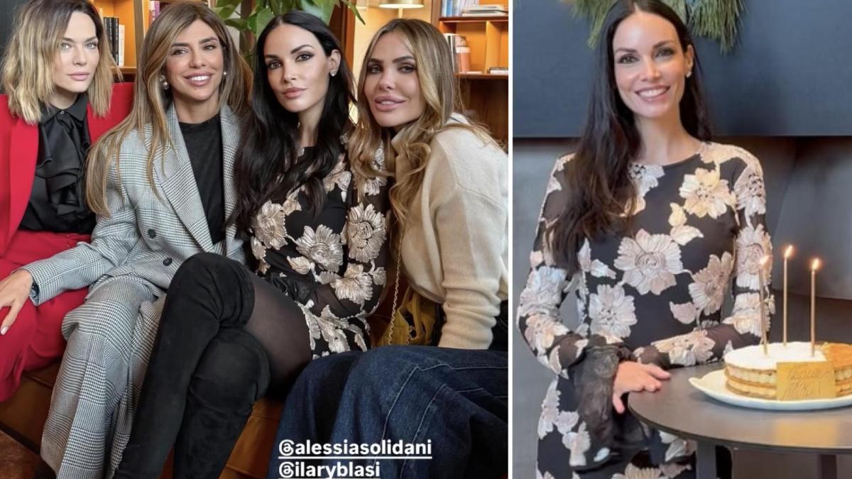 ilary blasi alessia marcuzzi e laura chiatti al compleanno vip di michela quattrociocche