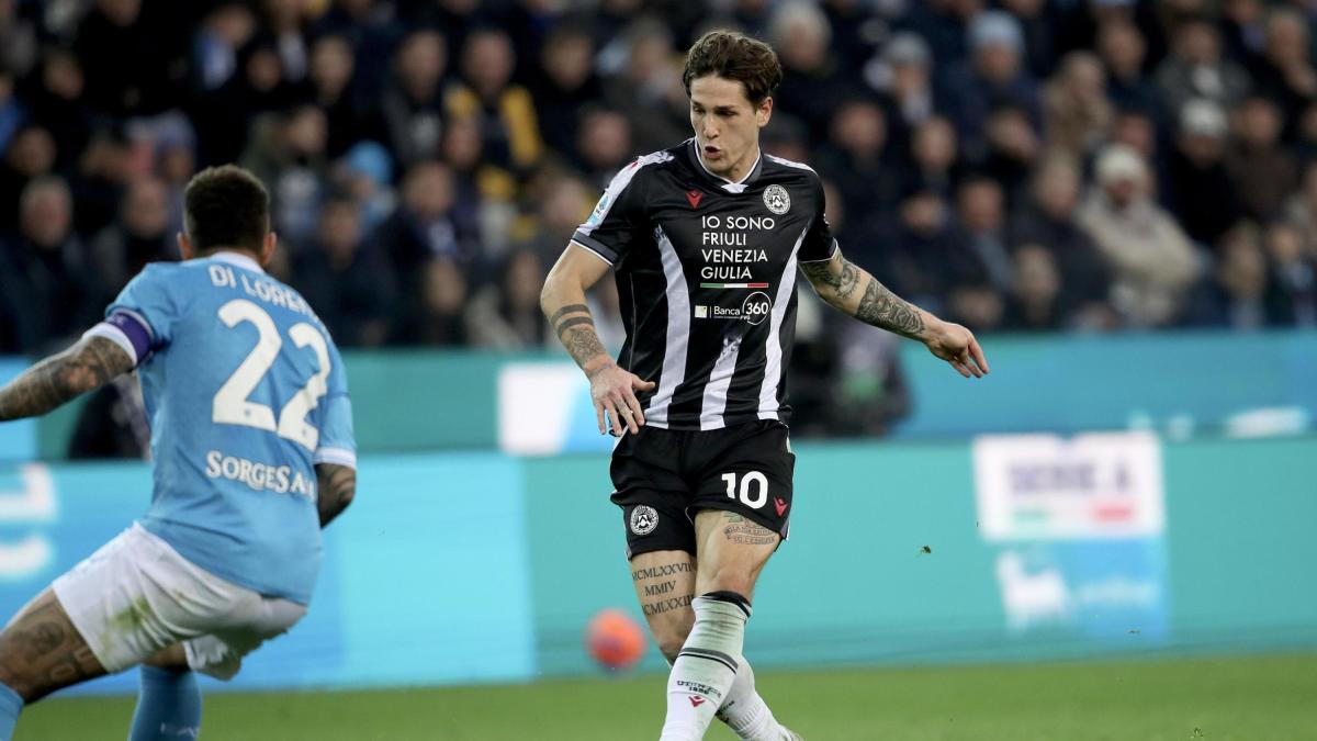 Udinese-Napoli, le pagelle: Zaniolo, fisico e magie: 7. Hojlund stecca, 4,5