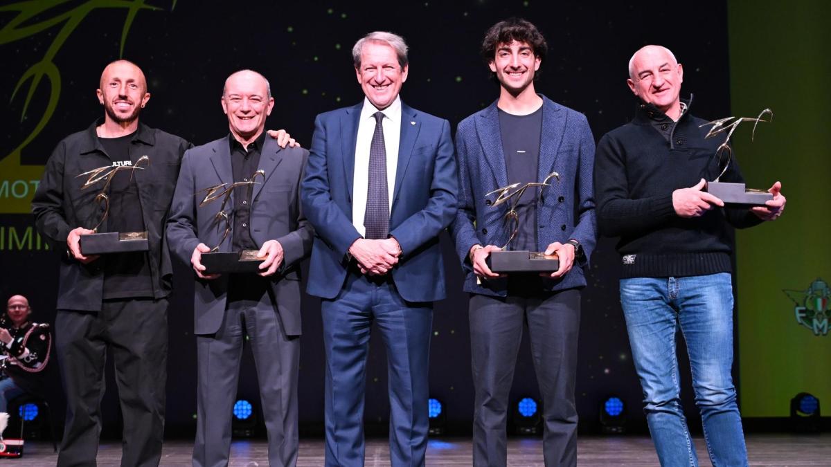 Moto d’Oro 2025, a Rimini premiati i campioni del motociclismo