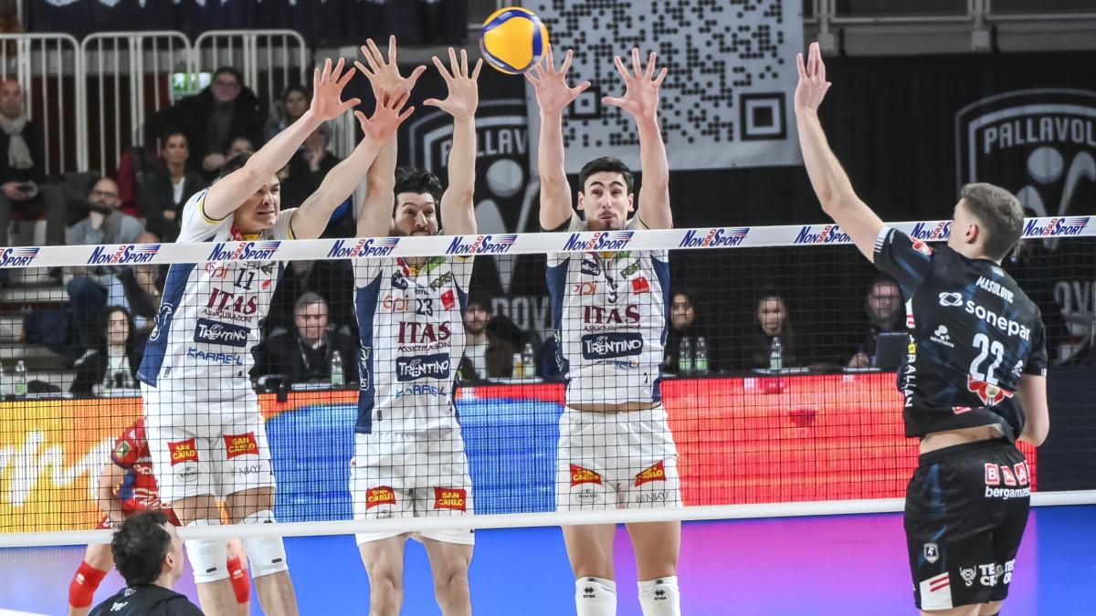 Superlega, Trento aggancia Perugia in vetta. Modena al quarto posto