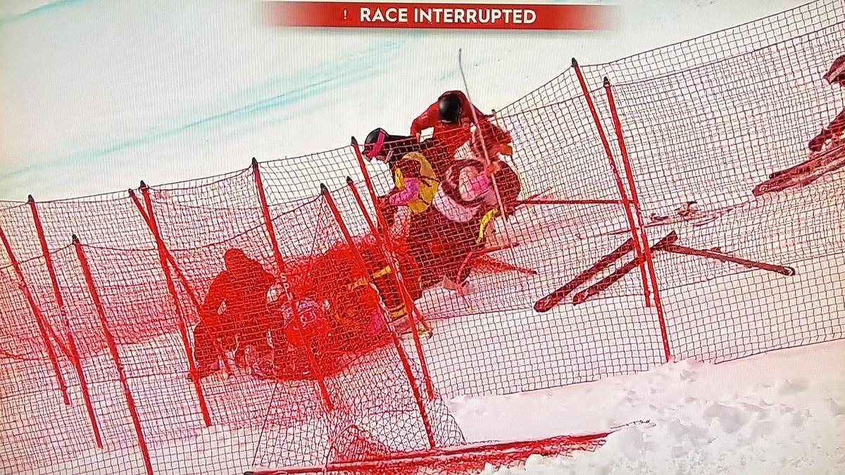 discesa a crans montana gara annullata 3 su 6 cadute paura per vonn a 7 giorni dai giochi