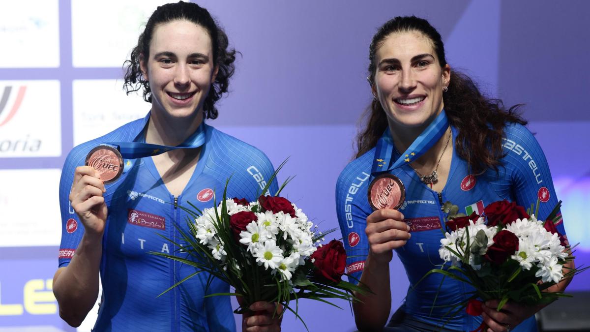 Europei pista, Venturelli-Balsamo bronzo nella Madison
