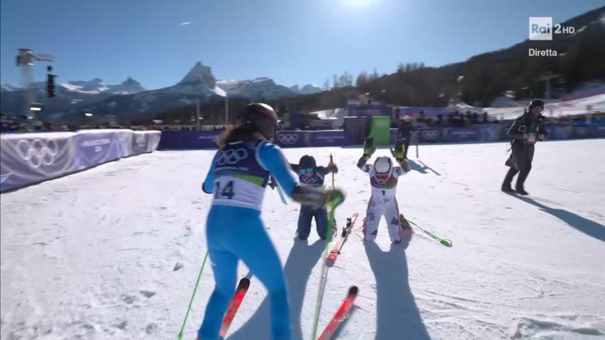 le altre si inchinano brignone in lacrime temevo di non essere aggressiva poi ho sentito solo urla