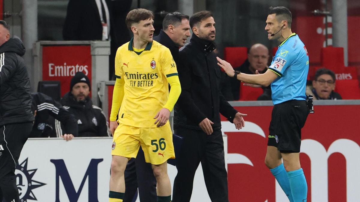 fabregas replica ad allegri  scuse se il milan ha pareggiato non 232 per il mio tocco su saelemaekers