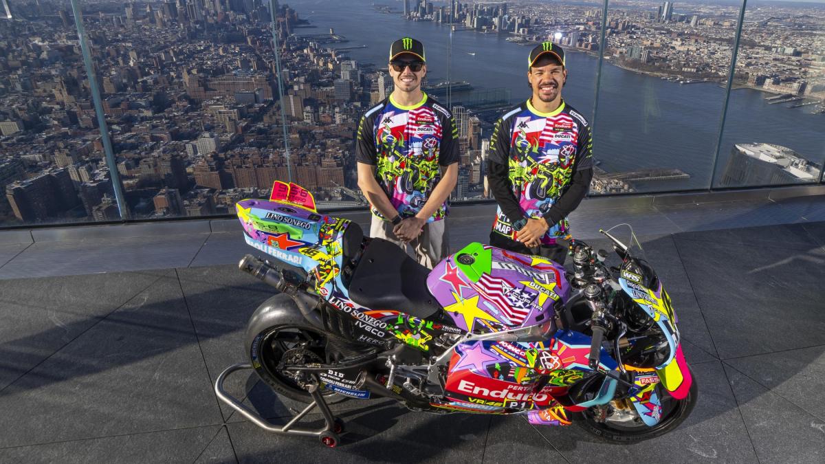 Ducati VR46 a New York in versione pop art: in MotoGP una livrea mai vista