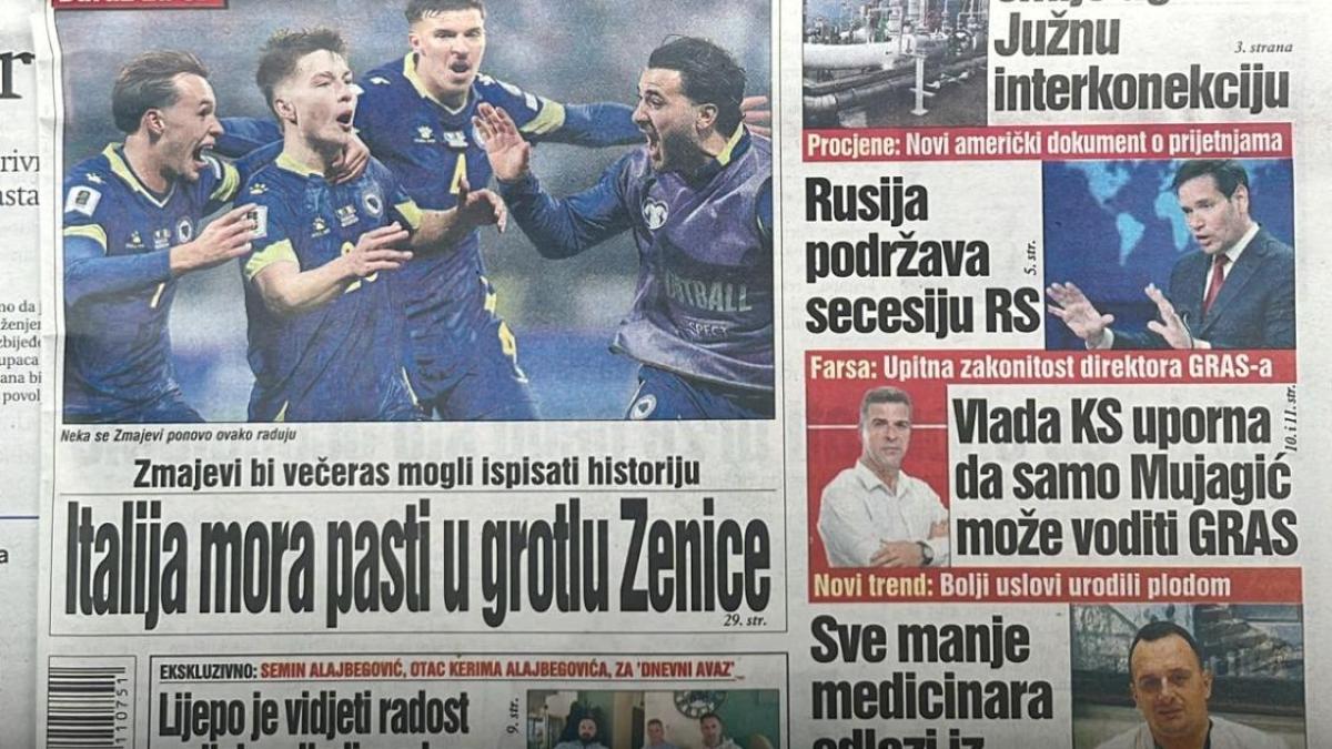 LIVE Alle 20.45 Bosnia-Italia, Gattuso con Kean-Retegui. La stampa locale: "Cadrete nell'abisso"