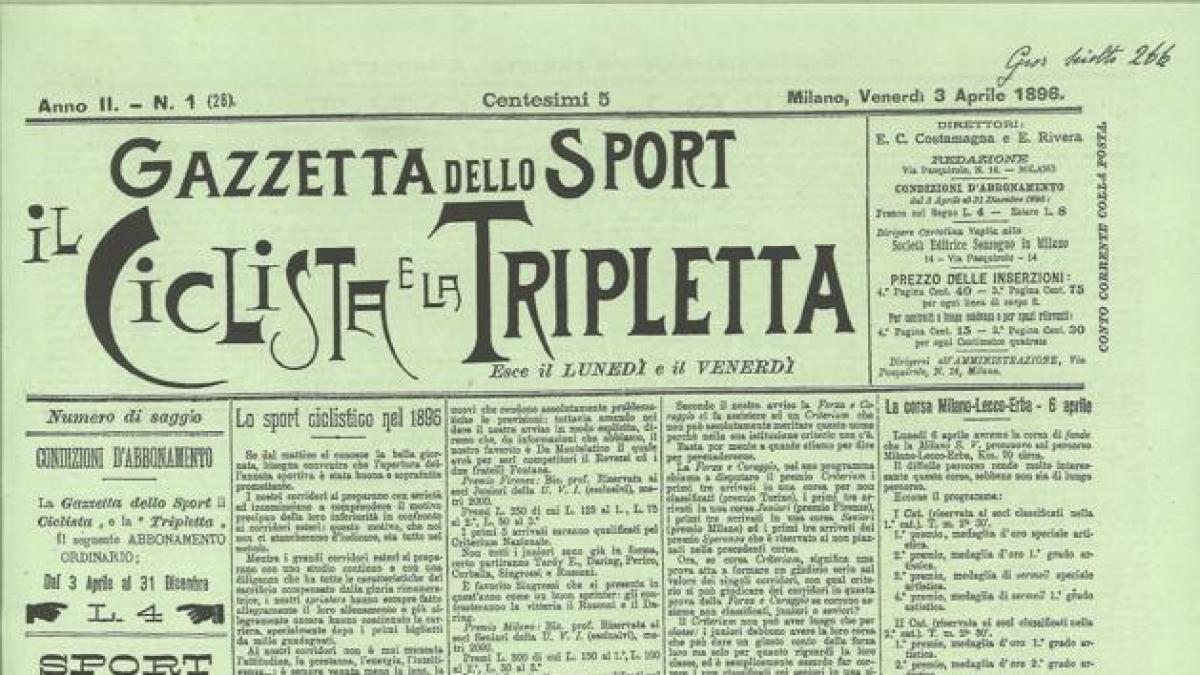 Così il Ciclista e la Tripletta concepirono la Gazzetta