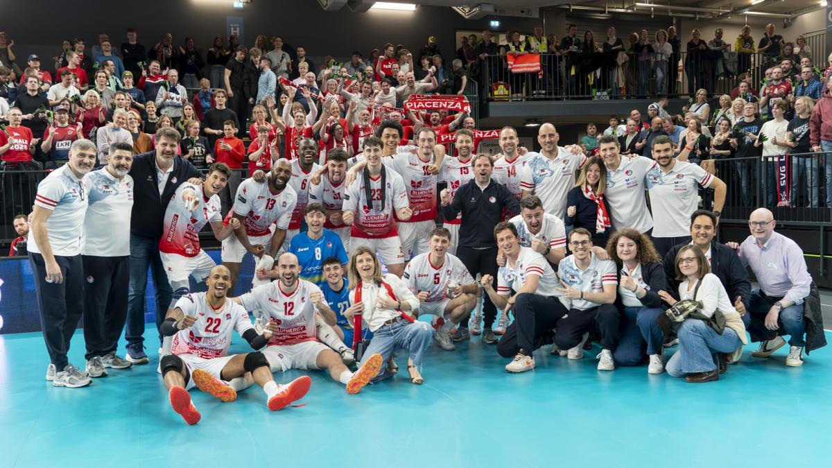 piacenza espugna luneburg 3 0 nell andata della finale di coppa cev