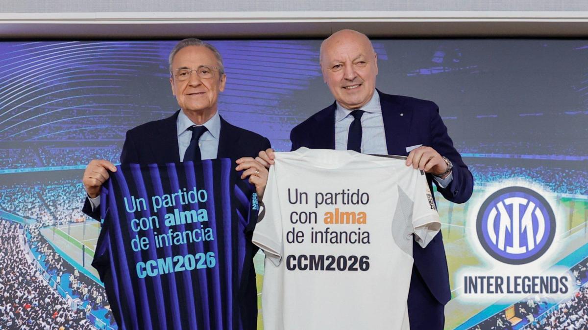 Marotta a Madrid per la presentazione del Corazón Classic Match: con lui, Zanetti, Toldo e Cambiasso