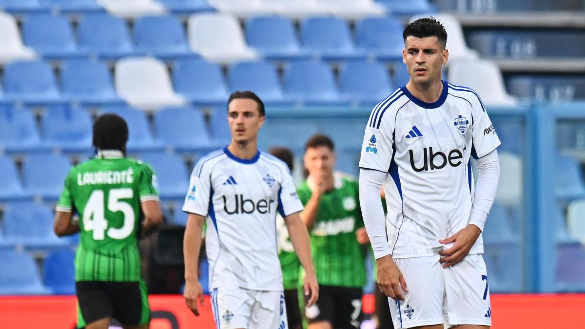 Sassuolo-Como, le pagelle: Nzola, assist e primo gol da 7. Morata inconsistente, 4,5