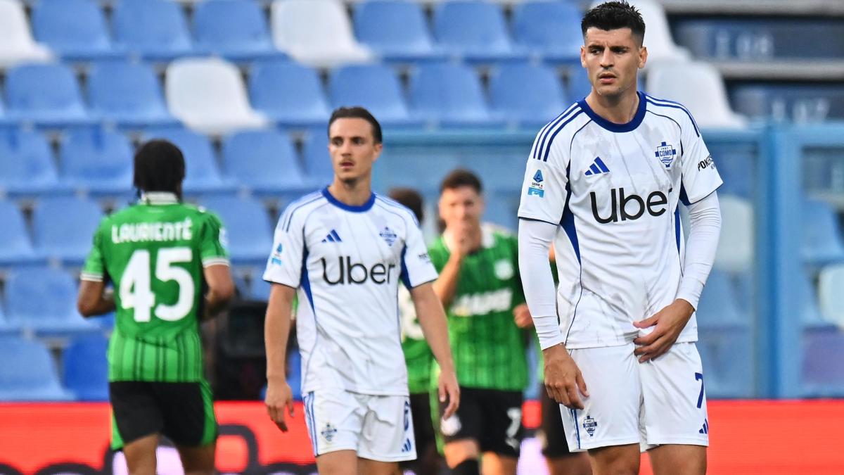 Sassuolo-Como, le pagelle: Nzola, assist e primo gol da 7. Morata inconsistente, 4,5