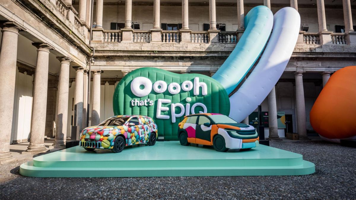 352koda epiq il suv elettrico compatto protagonista alla milano design week