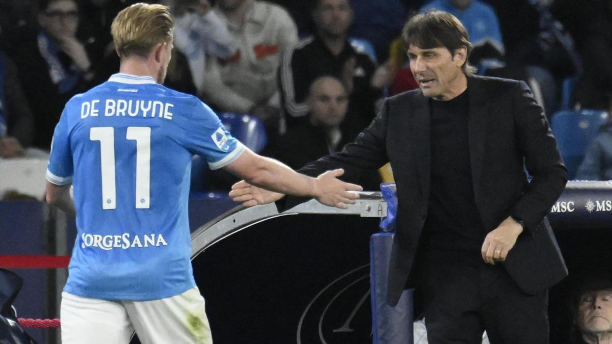 napoli conte ritrova de bruyne contro il pisa ci sar224