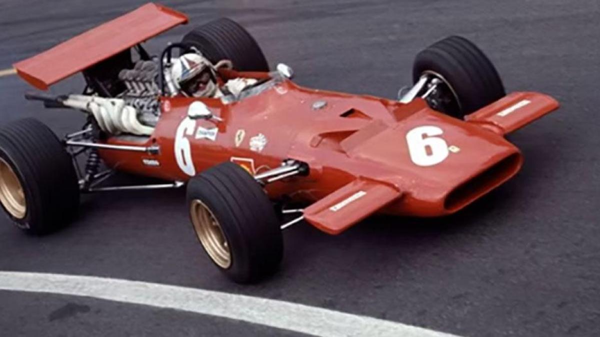 gp storico di montecarlo incidente di alesi gravi danni alla ferrari 312