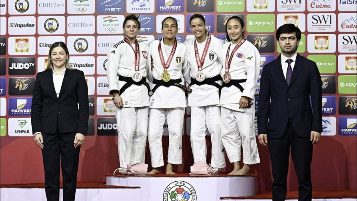 Judo, in Tagikistan brilla Odette Giuffrida: sesta vittoria in un Grand Slam