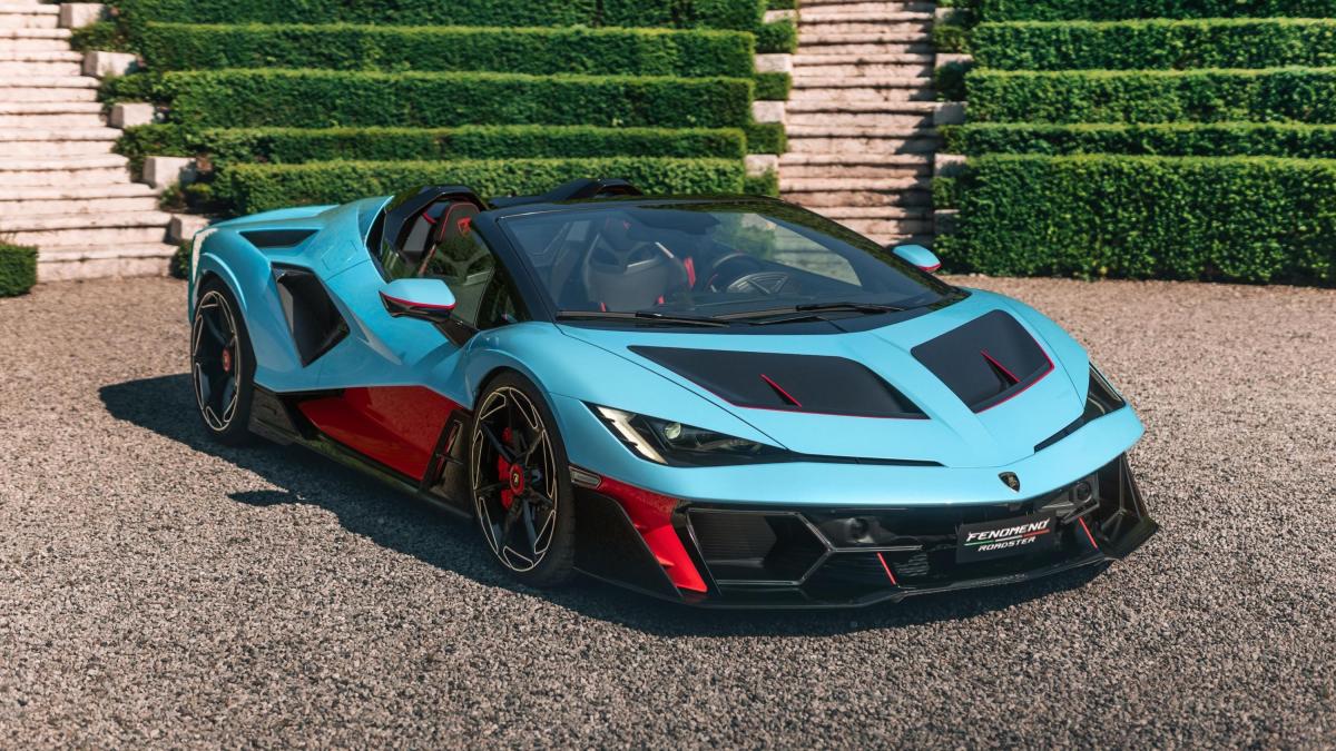 lamborghini fenomeno roadster 1080 cv a cielo aperto per pochissimi