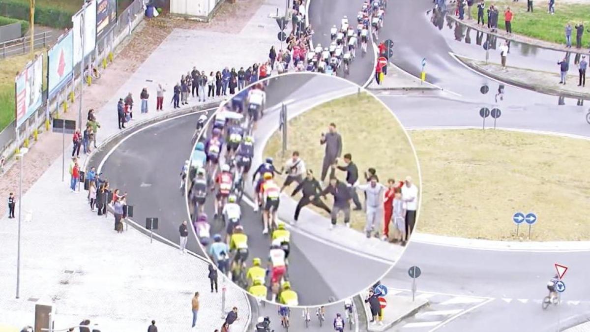 Follia al Giro: manate contro i ciclisti, denunciati e daspati due ragazzi
