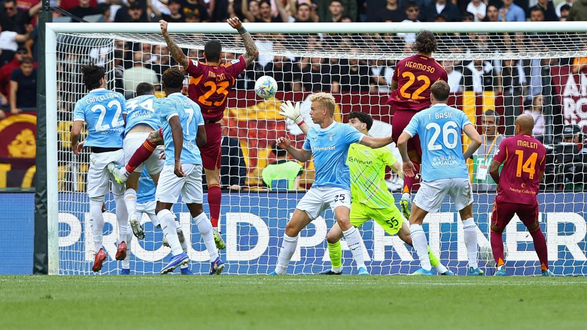 Roma-Lazio, le pagelle: Mancini da impazzire, 8. Rovella disastroso, 4