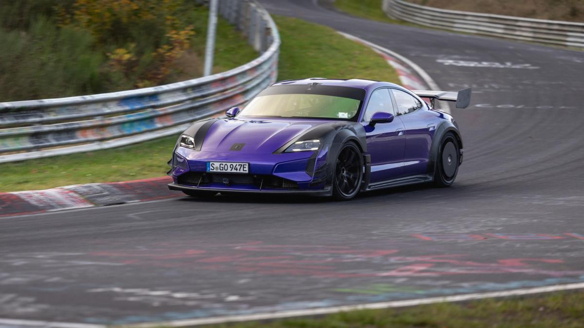 la porsche taycan turbo gt manthey 232 l auto elettrica pi249 veloce al nurburgring da Gazzetta.it la porsche taycan turbo gt manthey 232 l auto elettrica pi249 veloce al nurburgring